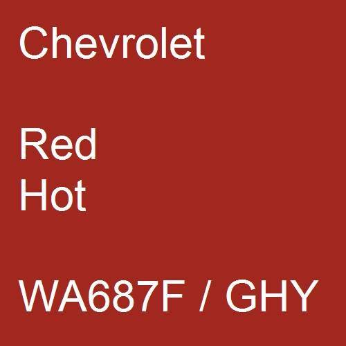 Chevrolet, Red Hot, WA687F / GHY.